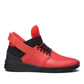 Supra SKYTOP V Høye Sneakers Dame Rød/Svart/Svart | NO-47148